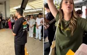 Jovens evangelizam em terminal de ônibus: "Jesus é a salvação"
