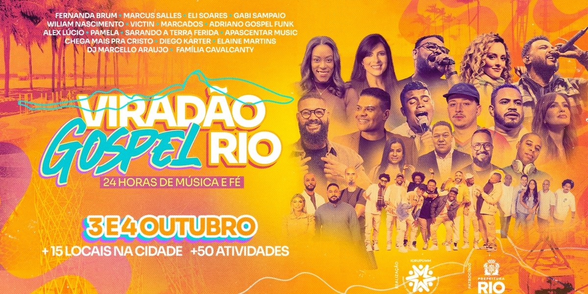 Rio terá 24h de música gospel e cultura em 1ª edição de evento.