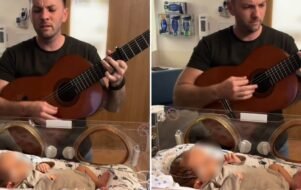 Pai usa música gospel para confortar bebê com lesão cerebral e clama por cura