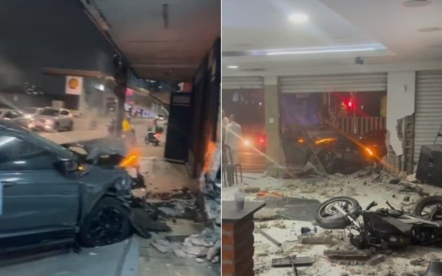 Suspeito de roubo invade igreja com carro em Santo André e se converte após ser preso