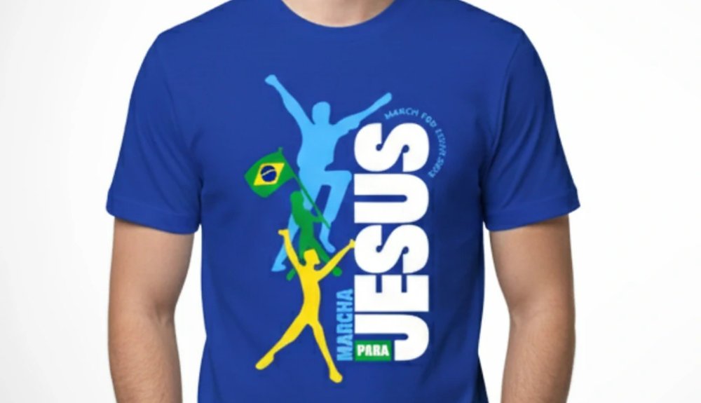 Marcha para Jesus 2026 divulga camiseta oficial
