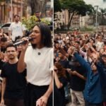 Após incêndio, fiéis celebram nas ruas de Juiz de Fora: "A igreja somos nós"