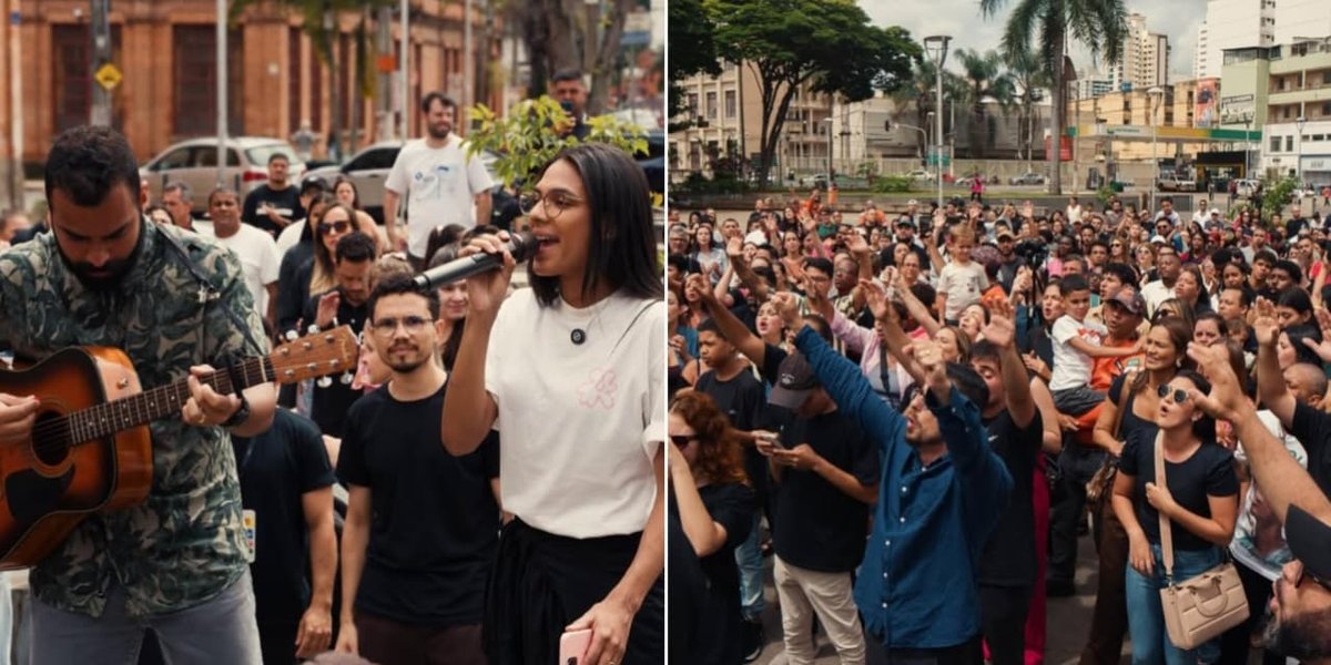 Após incêndio, fiéis celebram nas ruas de Juiz de Fora: “A igreja somos nós”