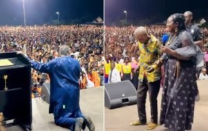 Multidão no Congo: cruzada religiosa atrai fiéis e relatos de cura.