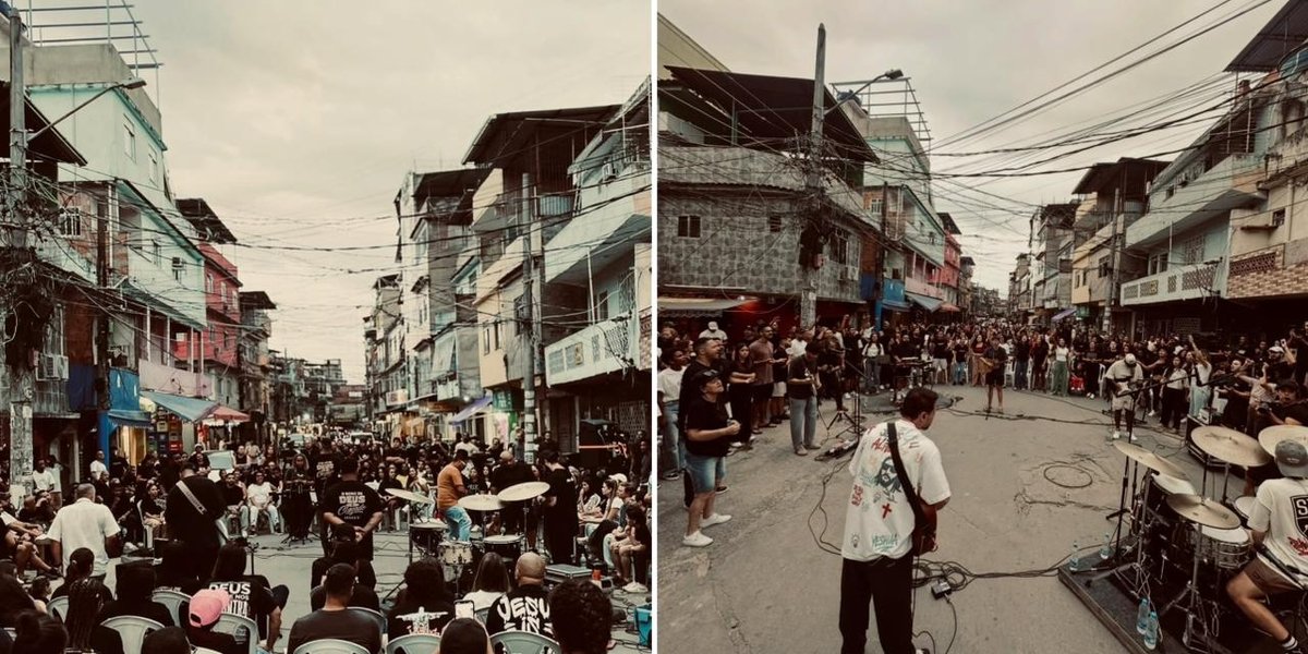 Evangélicos levam fé a favela do Rio conhecida por bailes funk.