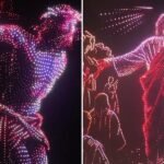 10 mil drones formam espetáculo sobre Jesus nos céus dos EUA