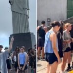 Missionária usa Cristo Redentor para evangelizar jovens no Rio